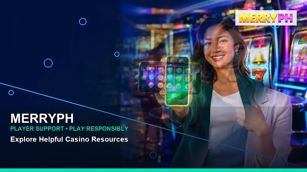 MERRYPH right-framed mobile casino app highlighting mobile-friendly casino play