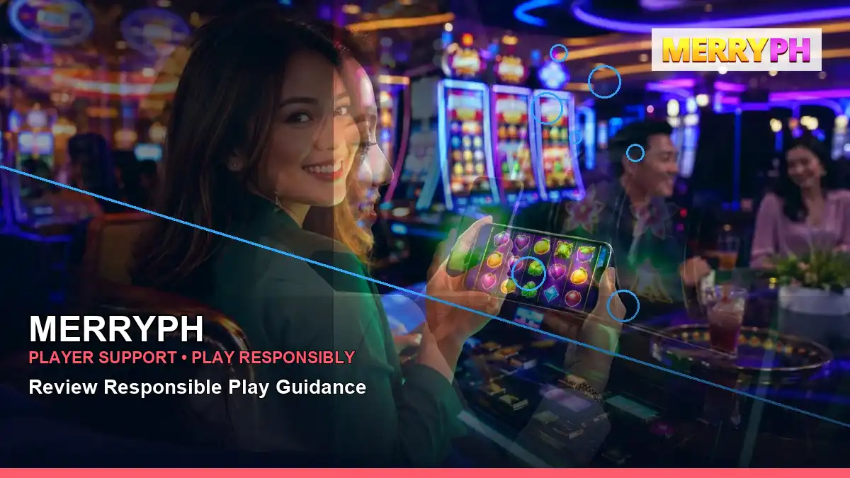 MERRYPH high-energy mobile casino app in a left-diagonal layout for Philippine players